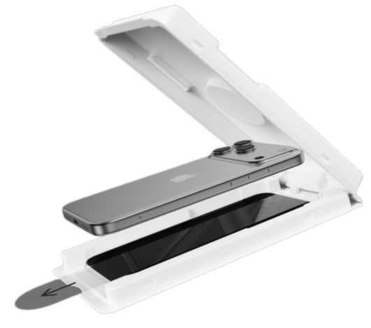 DEVIA CRISTAL TEMPLADO PRIVACIDAD CON APLICADOR IPHONE 17