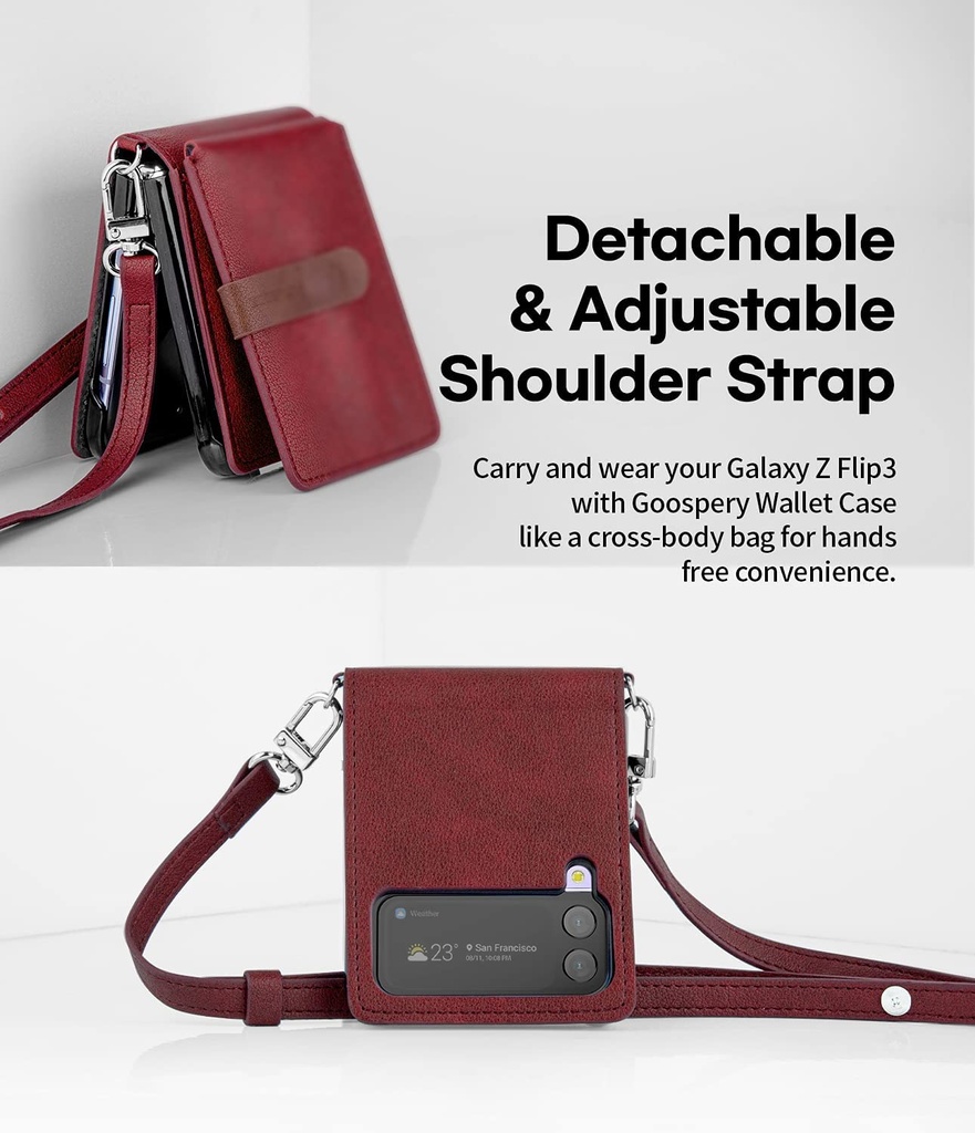 GOOSPERY funda WALLET GALAXY Z FLIP 4 VINO