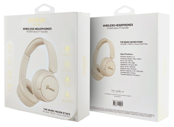 GUESS AURICULAR BLUETOOTH SCRIPT BEIGE