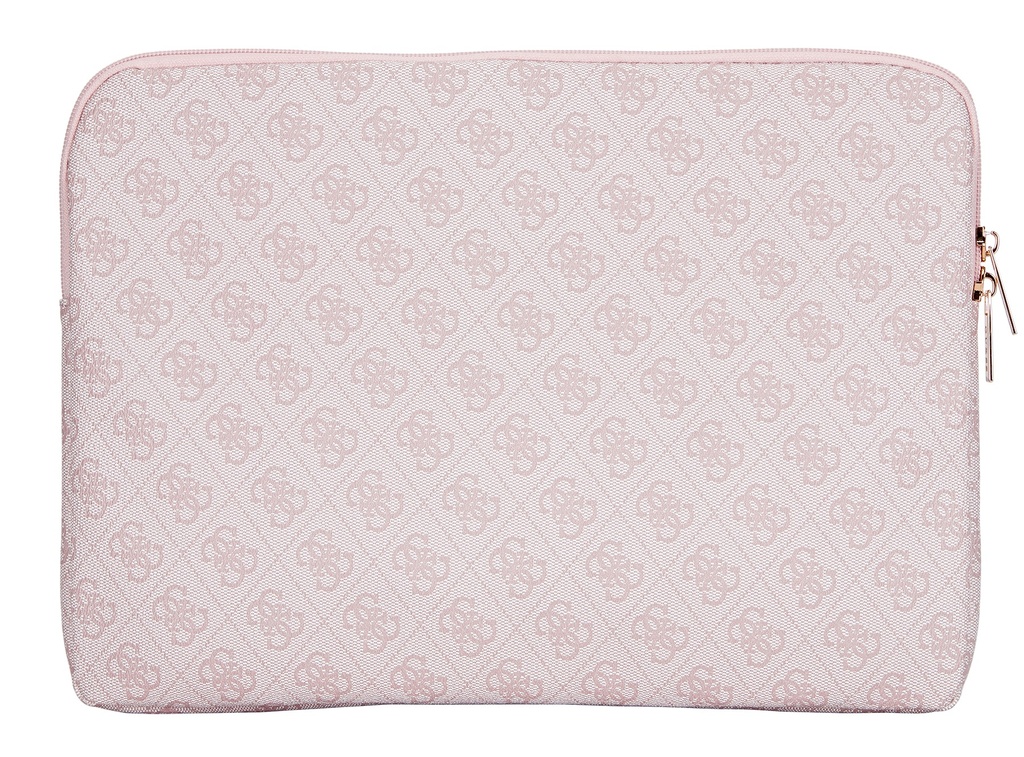 GUESS FUNDA 4G ZIPPER PORTATIL 14" ROSA