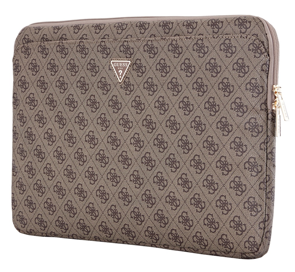 GUESS FUNDA 4G ZIPPER PORTATIL 16" MARRON