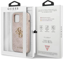 GUESS carcasa METAL LOGO IPHONE 12/PRO ROSA