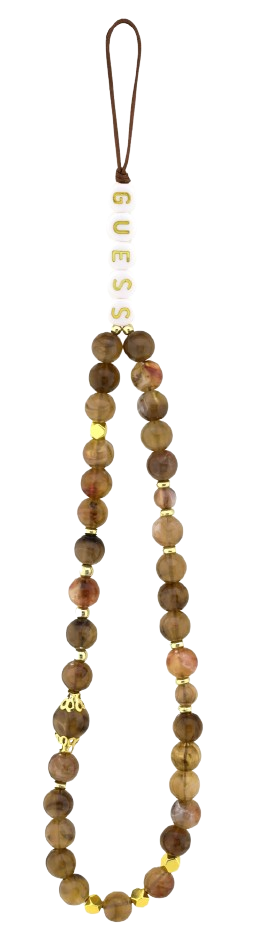 GUESS CARCASA 4G STRAP IPHONE 14 MARRON