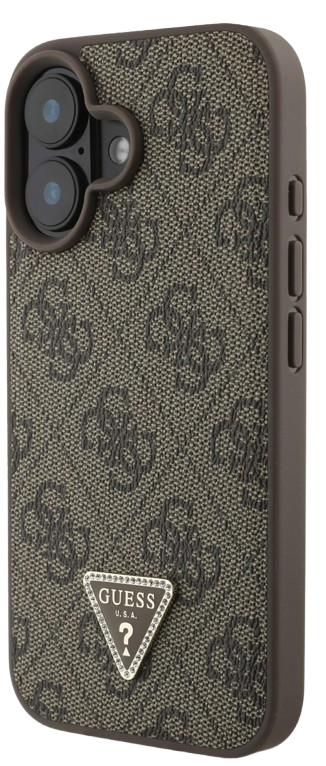 GUESS CARCASA STRASS CROSSBODY IPHONE 16 PLUS MARRON