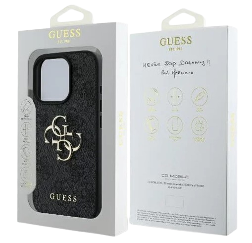 GUESS CARCASA BIG LOGO IPHONE 16 PRO MAX NEGRO