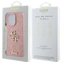 GUESS CARCASA GLITTER 4G IPHONE 16 PRO MAX ROSA