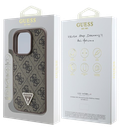 GUESS CARCASA TRIANGLE STRASS IPHONE 16 PRO MAX MARRON