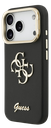 GUESS CARCASA GRAINED 4G SOPORTE CAMARA IPHONE 17 PRO NEGRO