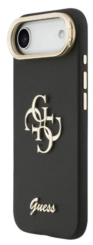 GUESS CARCASA GRAINED 4G SOPORTE CAMARA IPHONE AIR NEGRO
