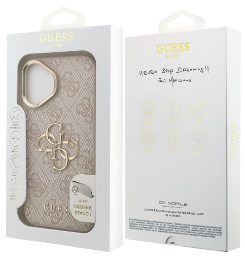 GUESS CARCASA 4G SOPORTE CAMARA IPHONE 17 ROSA