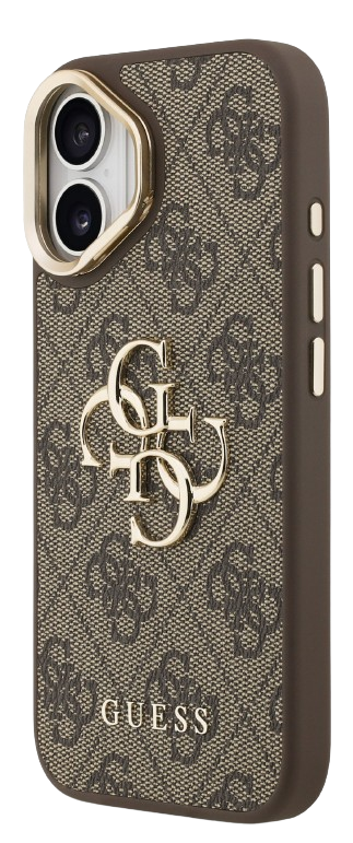 GUESS CARCASA 4G SOPORTE CAMARA IPHONE 17 MARRON
