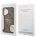 GUESS CARCASA 4G SOPORTE CAMARA IPHONE 17 MARRON
