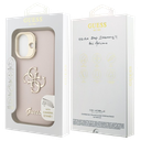 GUESS CARCASA GRAINED 4G SOPORTE CAMARA IPHONE 17 ROSA
