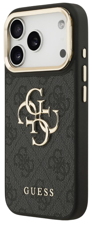 GUESS CARCASA 4G SOPORTE CAMARA IPHONE 17 PRO NEGRO