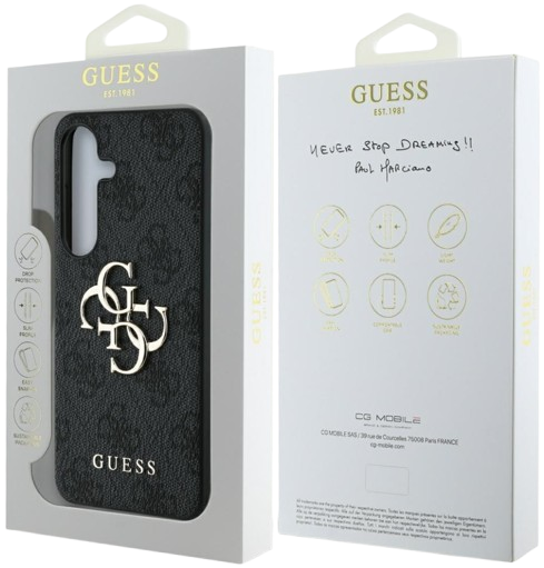 GUESS CARCASA METAL LOGO SAMSUNG GALAXY S25 MARRON