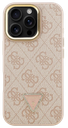 GUESS CARCASA MAGSAFE 4G TRIANGLE SOPORTE CAMARA IPHONE 15 PRO MAX ROSA