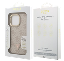 GUESS CARCASA MAGSAFE 4G TRIANGLE SOPORTE CAMARA IPHONE 15 PRO MAX ROSA
