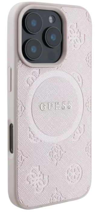 GUESS CARCASA MAGSAFE PEONY CLASSIC IPHONE 16 PRO MAX ROSA