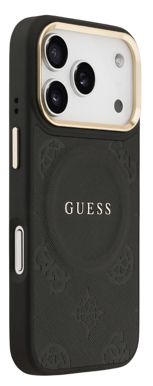GUESS CARCASA MAGSAFE PEONY IPHONE 17 PRO NEGRO
