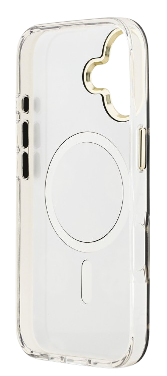 GUESS CARCASA MAGSAFE MIRROR GLITTER IPHONE 17 DORADO