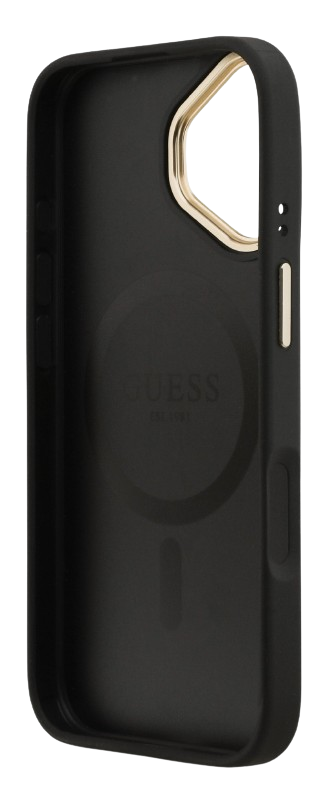 GUESS CARCASA MAGSAFE PEONY IPHONE 17 NEGRO