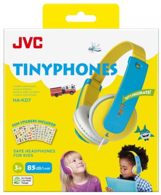 JVC AURICULAR BLUETOOTH KIDS JACK AMARILLO