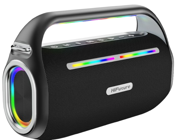 HIFUTURE KARAOKE/ALTAVOZ MUSICBOX 70W / 2 MICROFONOS NEGRO