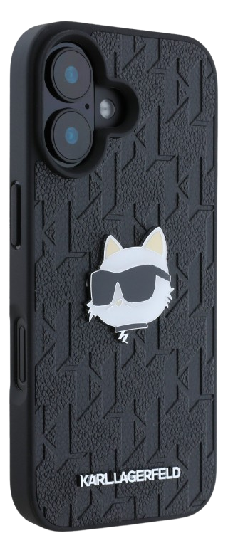 KARL LAGERFELD CARCASA CHOUPETTE PIN IPHONE 16 PLUS NEGRO