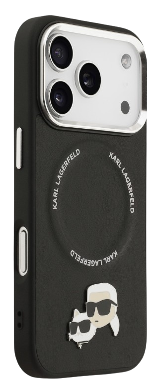 KARL LAGERFELD CARCASA MAGSAFE K&C PINS IPHONE 17 PRO NEGRO