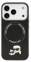 KARL LAGERFELD CARCASA MAGSAFE K&C PINS IPHONE 17 PRO NEGRO