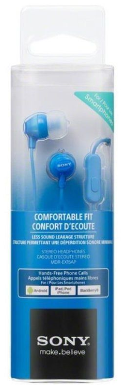 SONY AURICULAR MDREX15APLICE7 CON MICRO JACK AZUL