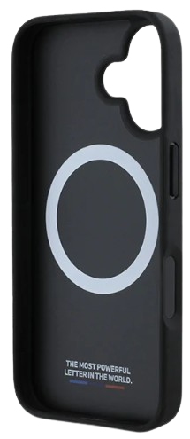 BMW CARCASA MAGSAFE CARBON TRICOLOR IPHONE 16 PLUS NEGRO