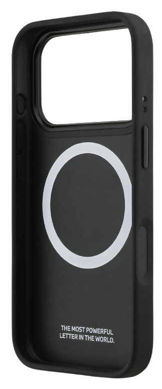 BMW CARCASA MAGSAFE BLUE STRIPE IPHONE 17 PRO NEGRO