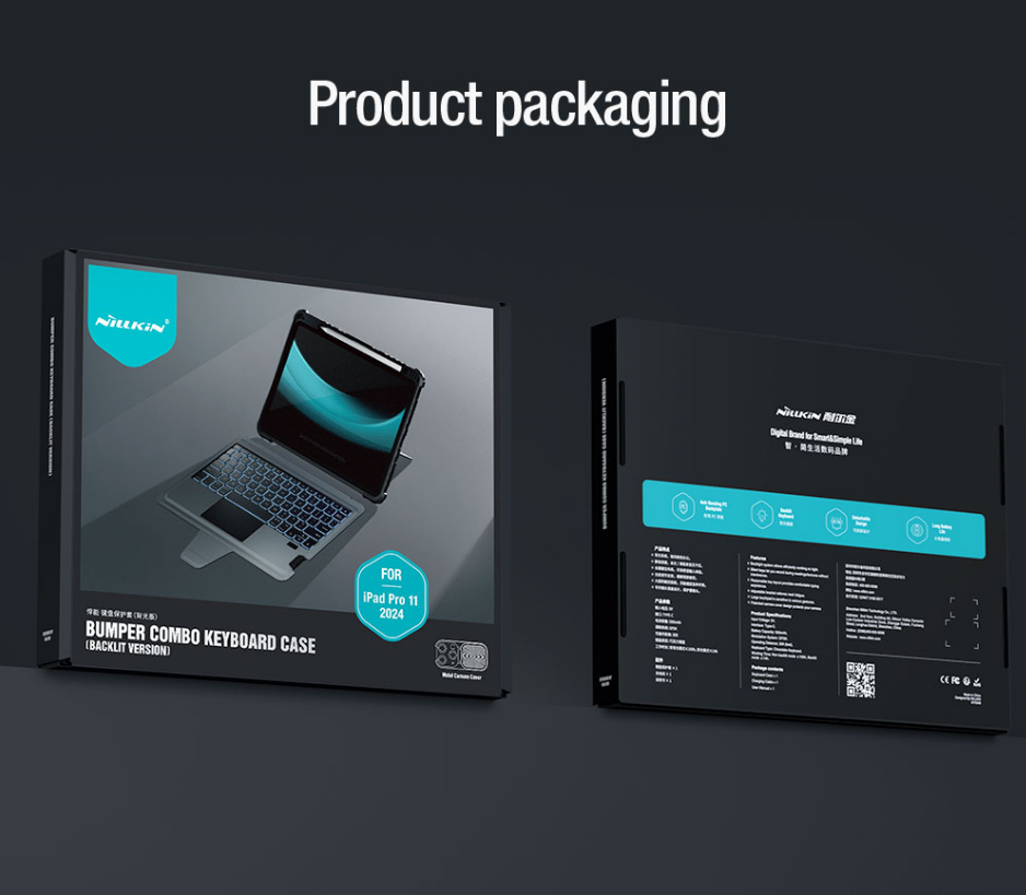 NILLKIN FUNDA TECLADO RETROILUMINADO IPAD PRO 11 (2024)