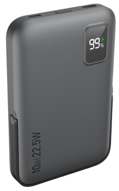 DEVIA BATERIA AUXILIAR MAGNETICA EXTREME 10000mAh /22.5W /PEANA/ PANTALLA / NEGRO