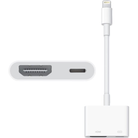 APPLE  adaptador MD826ZM/A lightning a AV digital