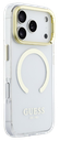 GUESS CARCASA MAGSAFE SOPORTE CAMARA IPHONE 17 PRO DORADO
