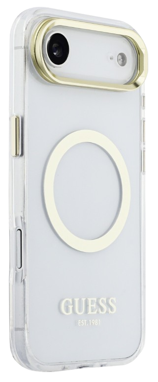 GUESS CARCASA MAGSAFE SOPORTE CAMARA IPHONE AIR DORADO