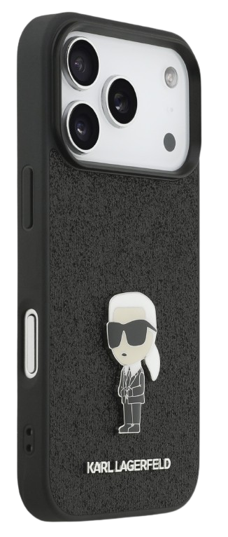 KARL LAGERFELD CARCASA IKONIK GLITTER PIN IPHONE 17 PRO