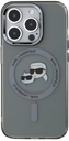 KARL LAGERFELD CARCASA MAGSAFE IML K&C HEADS IPHONE 15 PRO MAX NEGRO