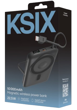 KSIX BATERIA AUXILIAR 20000mAh / PD 22,5W / USBc + LIGHTNING (copia)