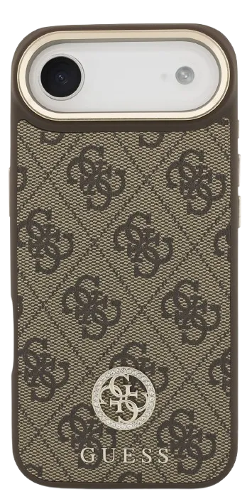 GUESS CARCASA MAGSAFE 4G STRASS IPHONE 17 PLUS MARRON (2).webp