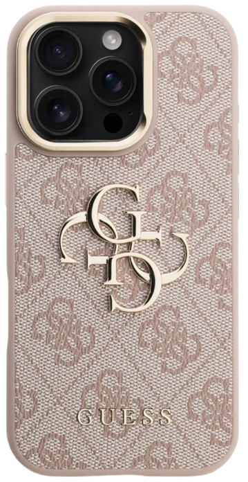 GUESS CARCASA 4G SOPORTE CAMARA IPHONE 16 PRO MAX PINK