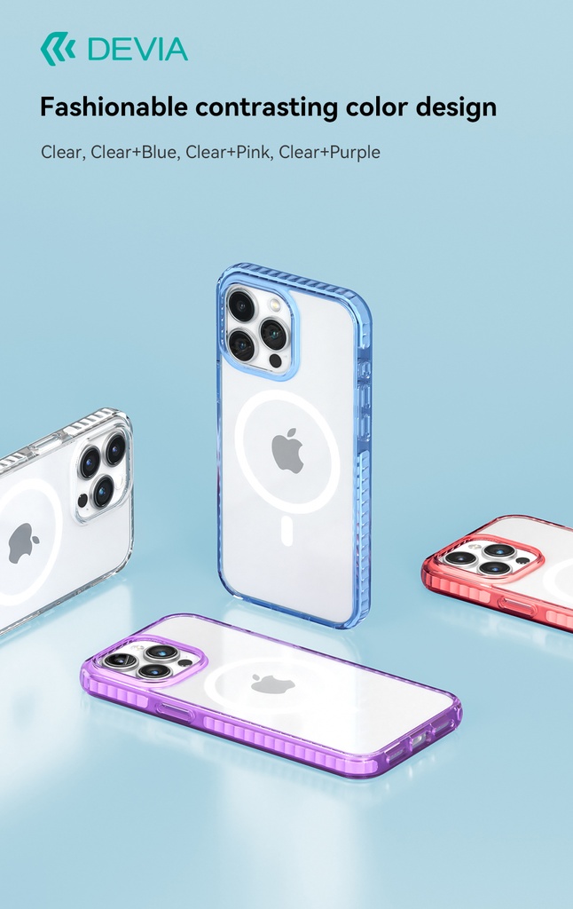 DEVIA CARCASA GUARDIAN MAGSAFE IPHONE 15 PRO LILA