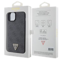 GUESS CARCASA 4G TRIANGLE STRASS IPHONE 15 NEGRO