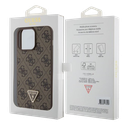 GUESS CARCASA 4G TRIANGLE STRASS IPHONE 15 PRO MAX MARRON