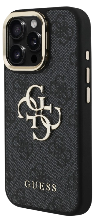 GUESS CARCASA 4G SOPORTE CAMARA IPHONE 16 PRO MAX NEGRO