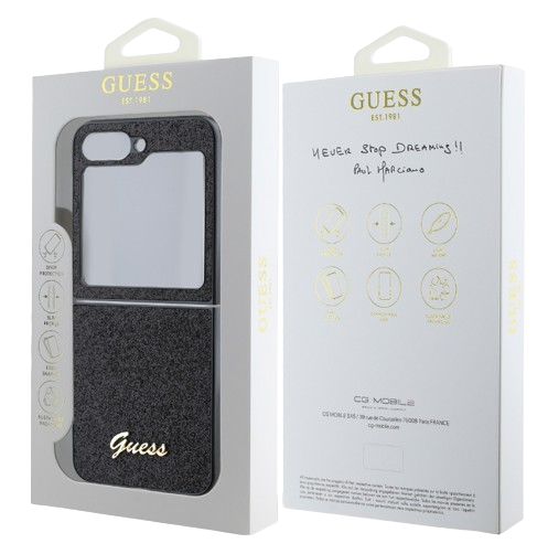 GUESS carcasa 4G CHARMS SAMSUNG FLIP 5 MARRON