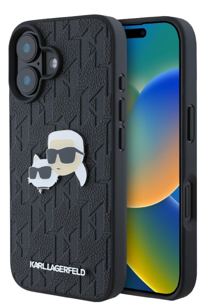KARL LAGERFELD CARCASA K&C IPHONE 16 NEGRO