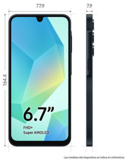 SMARTPHONE SAMSUNG GALAXY A16 4GB/ 128GB/ 6.7"/ 5G/ NEGRO